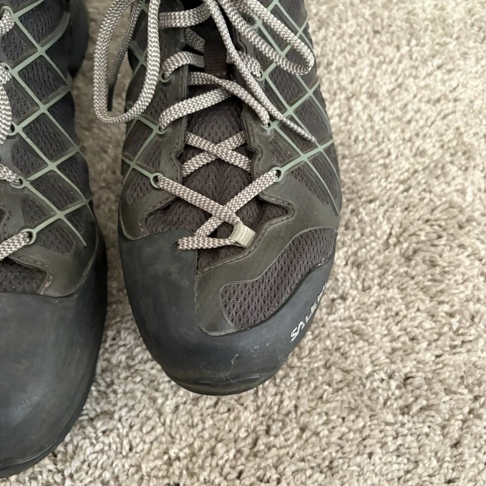 Salewa MS Wildfire Hiking Shoe Mens 12 Black Olive Approach 7625